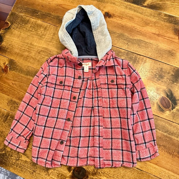 Cat & Jack - Flannel with Hoodie - 4T - Picture 1 of 3